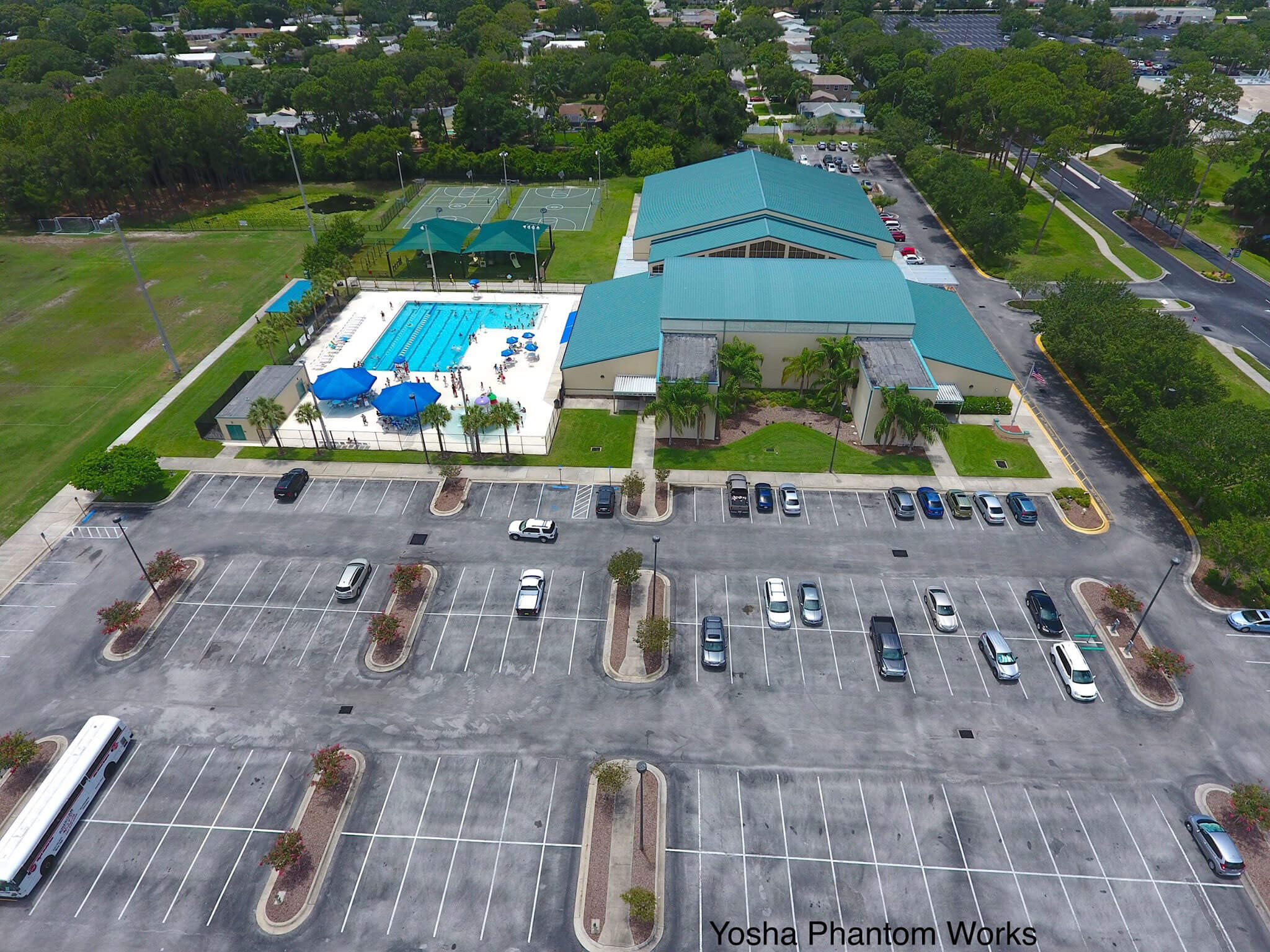 Recreation Complex aerial drone photo