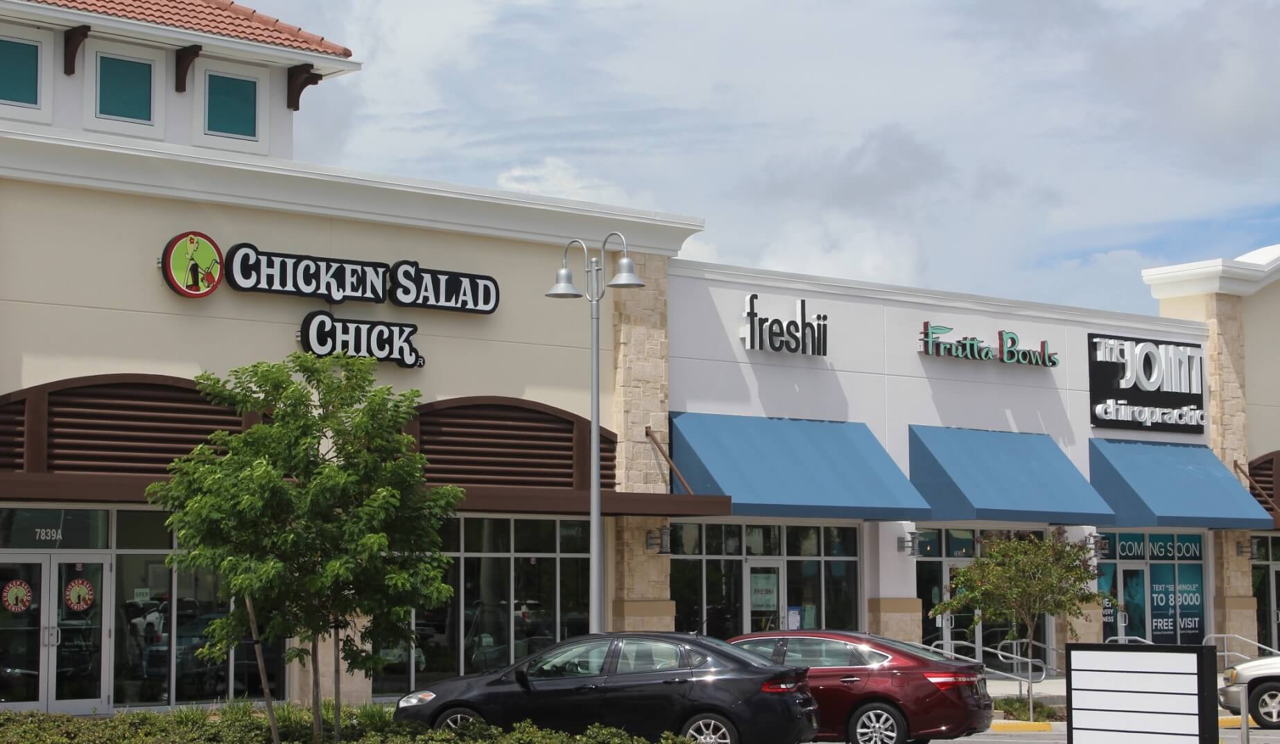 Front Restaurant Facades at Seminole City Center